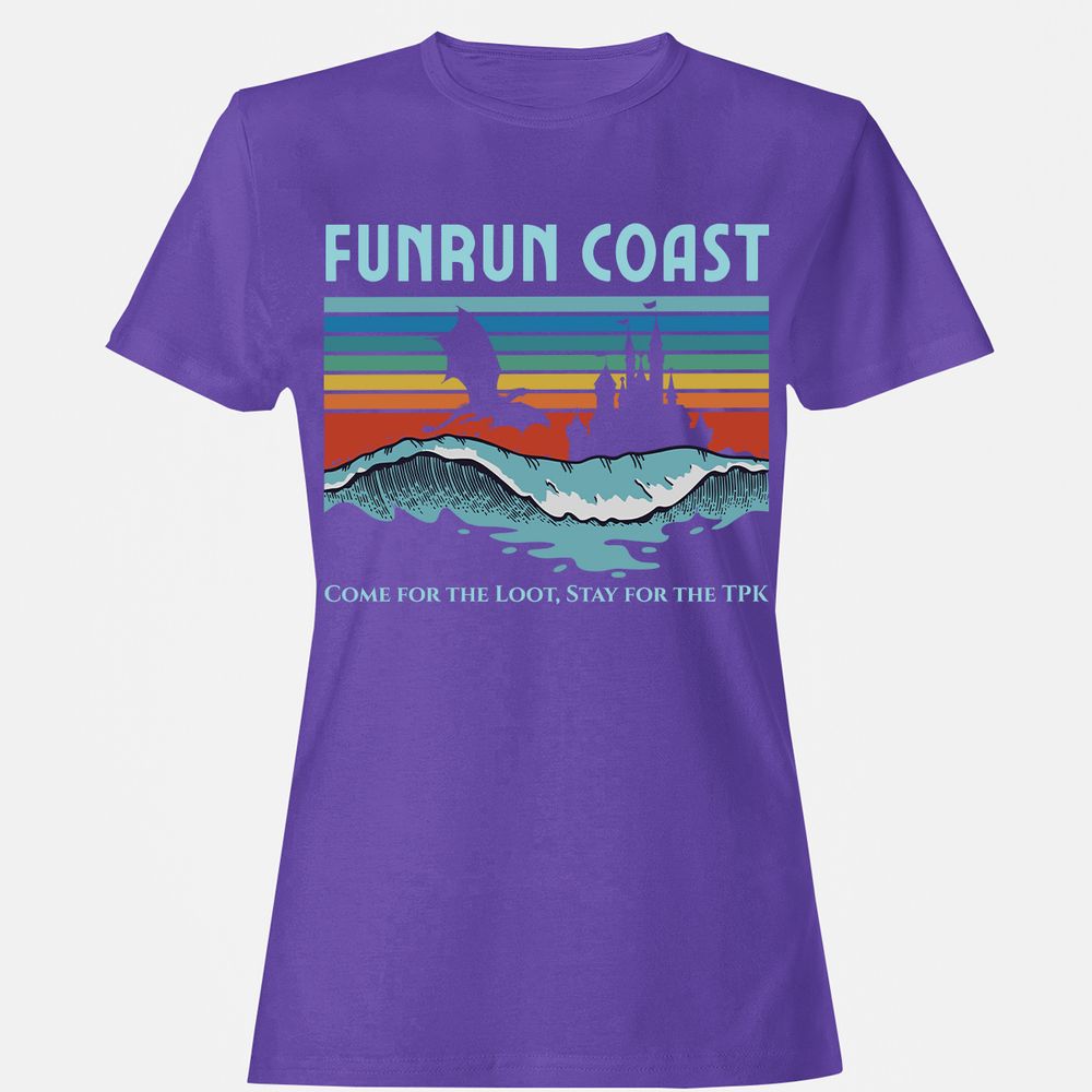 FUNRUN COAST Women's T-Shirt - Purple - 12