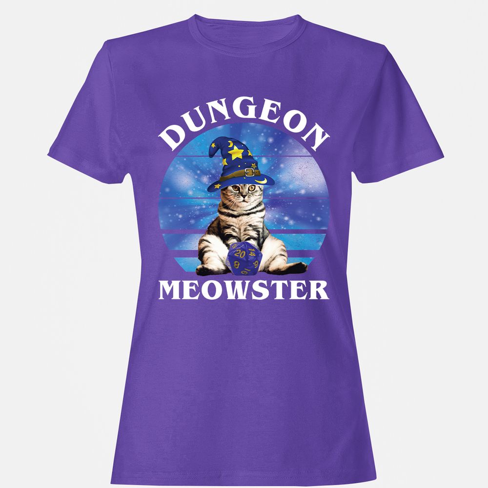 Dungeon Meowster Vintage Women's T-Shirt - Purple - 12