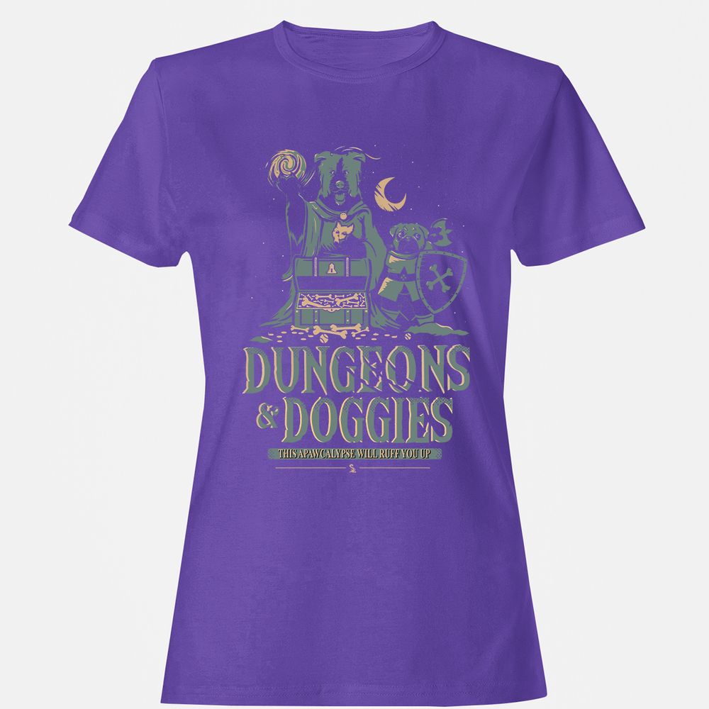 Dungeons & Doggies Women's T-Shirt - Purple - 12