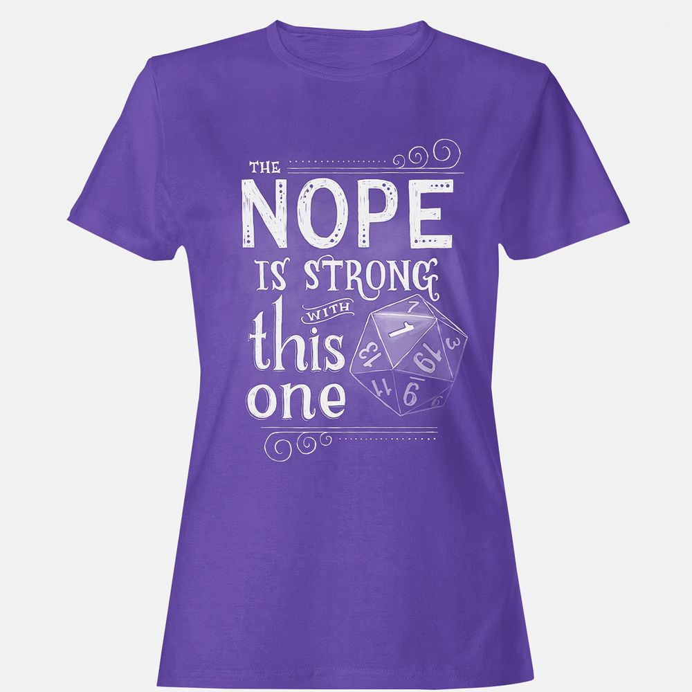 The NOPE is Strong with This One Women's T-Shirt - Purple - 12