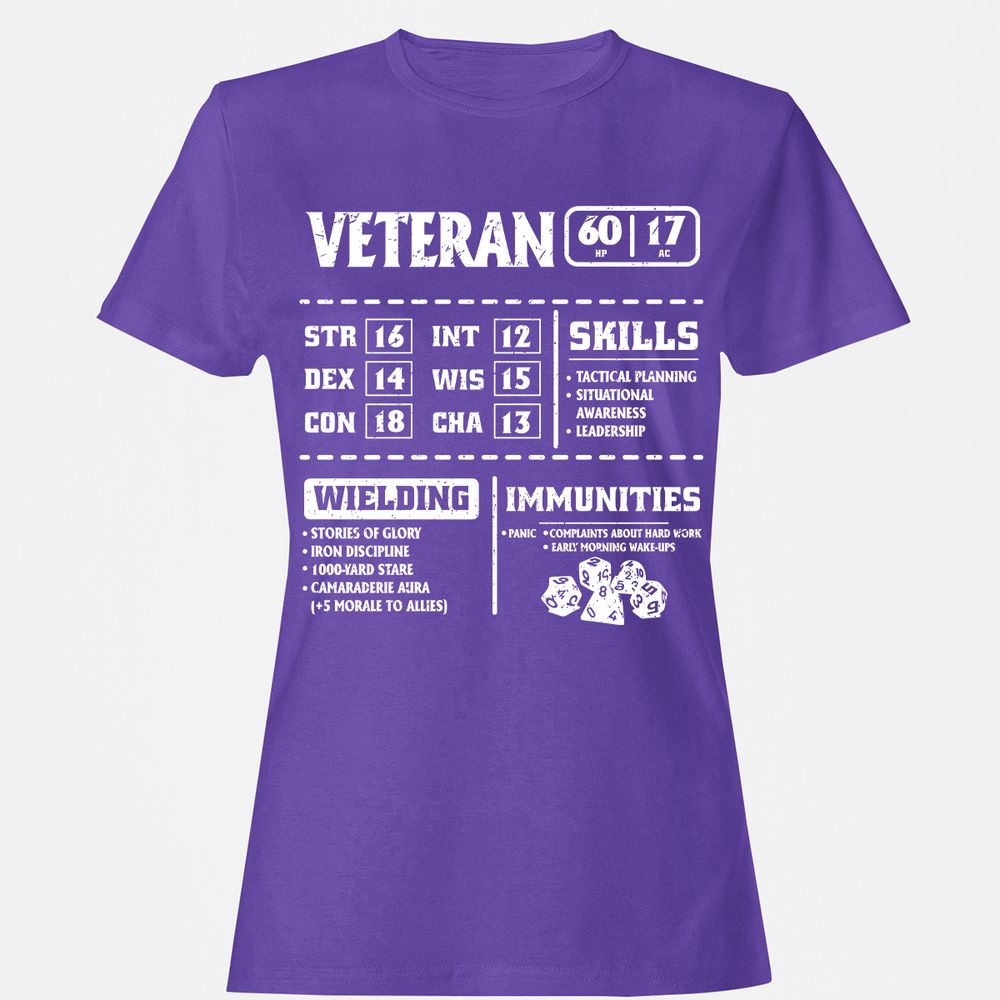 Veteran New Ver. Women's T-Shirt - Purple - 12