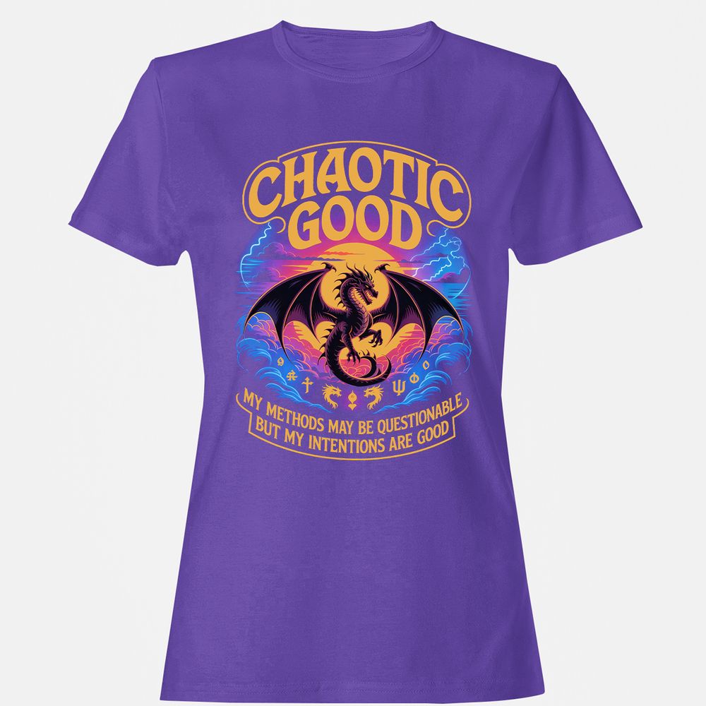 Chaotic Good Women's T-Shirt - Purple - 12