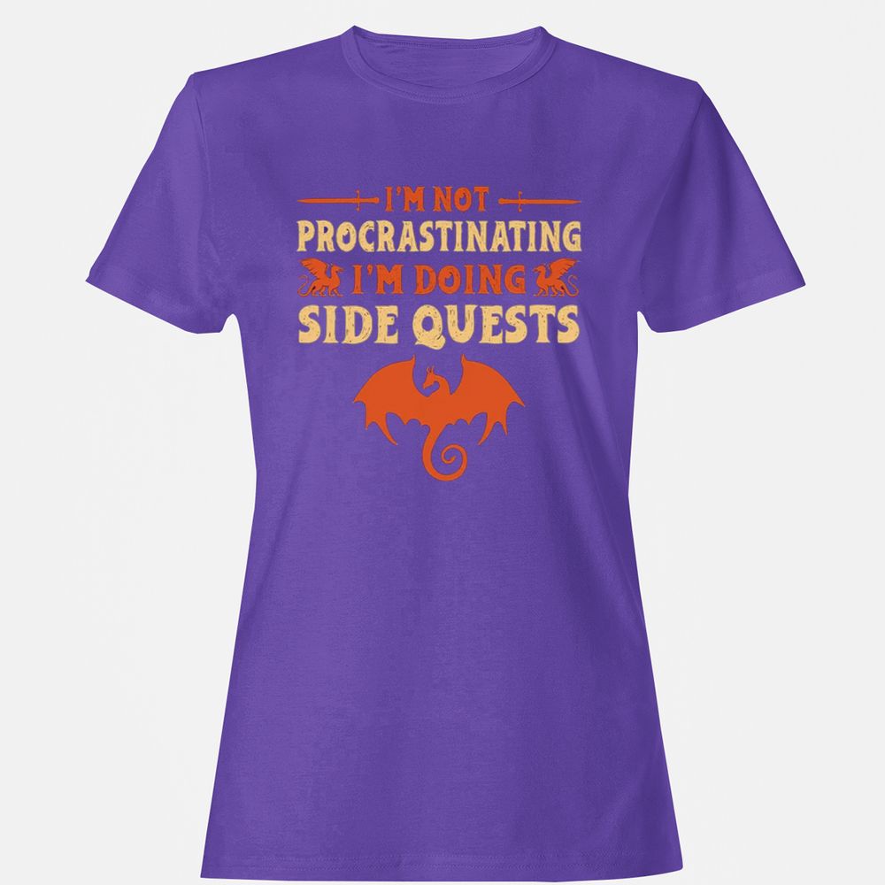 I'm Doing Side Quests Women's T-Shirt - Purple - 12