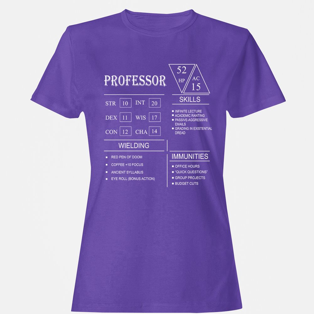 Professor New Women's T-Shirt - Purple - 12