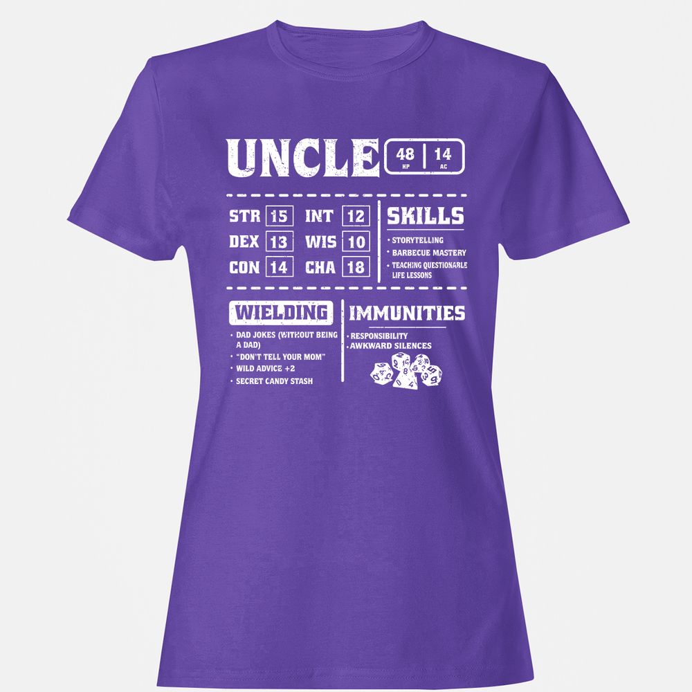 Uncle Stats Women's T-Shirt - Purple - 12
