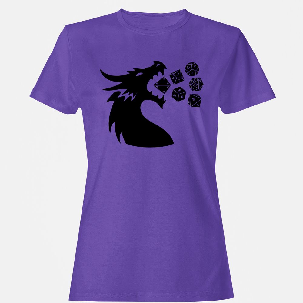 Pac And Dragon Women's T-Shirt - Purple - 12