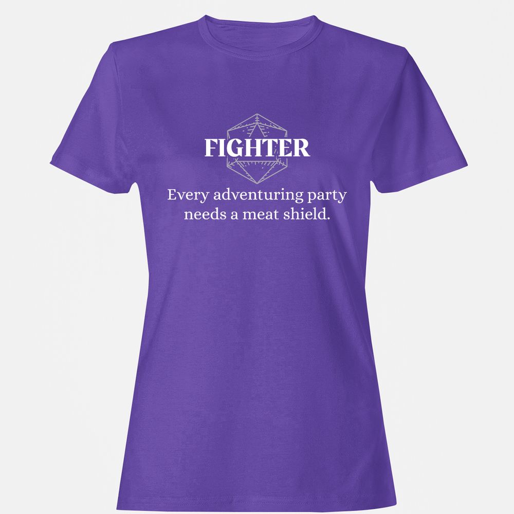 Fighter – Every Party Needs A Meat Shield Women's T-Shirt - Purple - 12