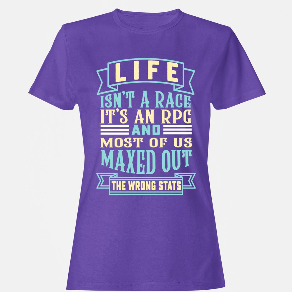 Life Is A RPG Women's T-Shirt - Purple - 12