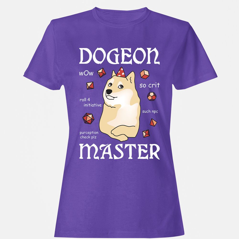Dogeon Master Women's T-Shirt - Purple - 12