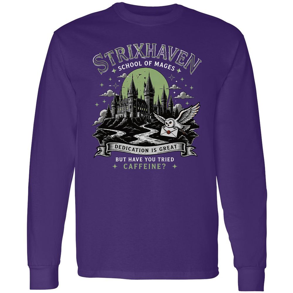 Strixhaven - School Of Mages Long Sleeve T-Shirt - Purple - 12