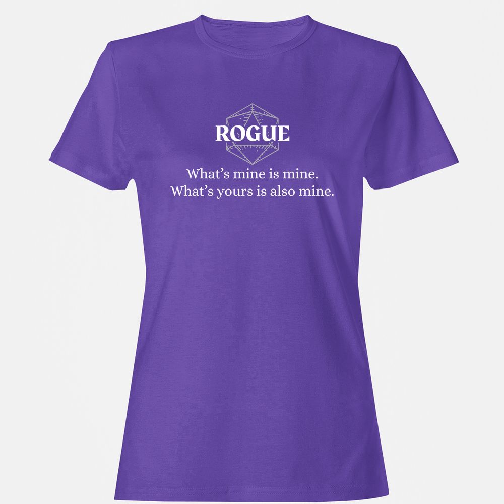 Rogue – What’s Mine Is Mine, What’s Yours Is Also Mine Women's T-Shirt - Purple - 12