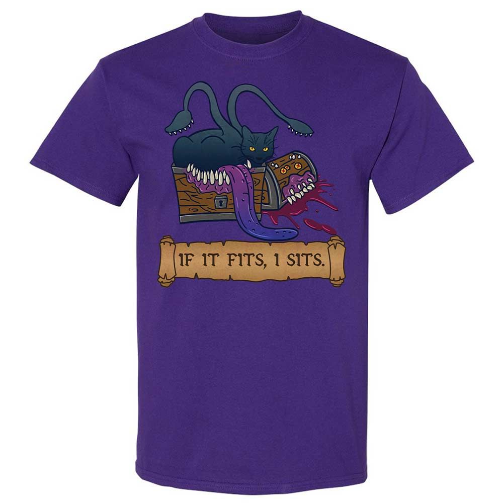 If It Fits I Sits Classic Unisex T-Shirt - Purple - 12