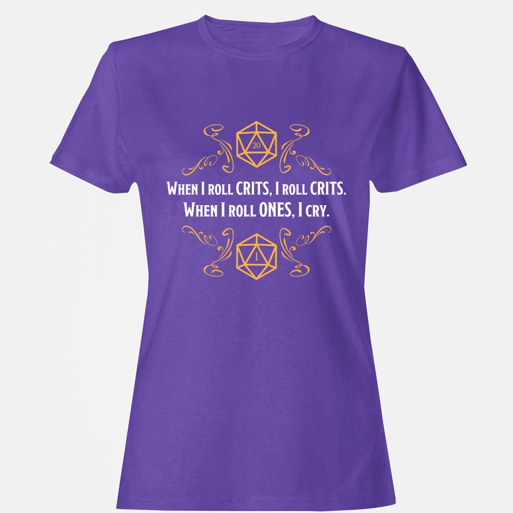 When I Roll Crits Women's T-Shirt - Purple - 12