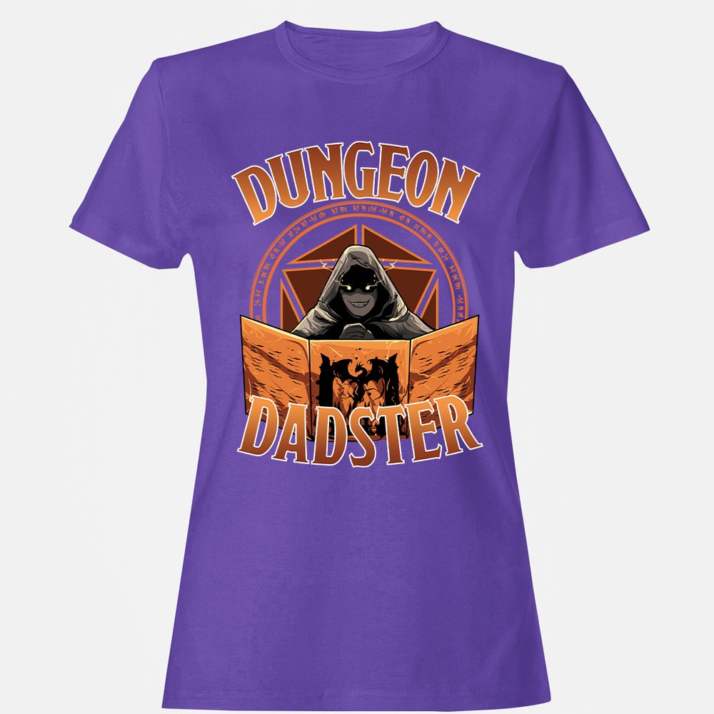 Dungeon Dadster Women's T-Shirt - Purple - 12