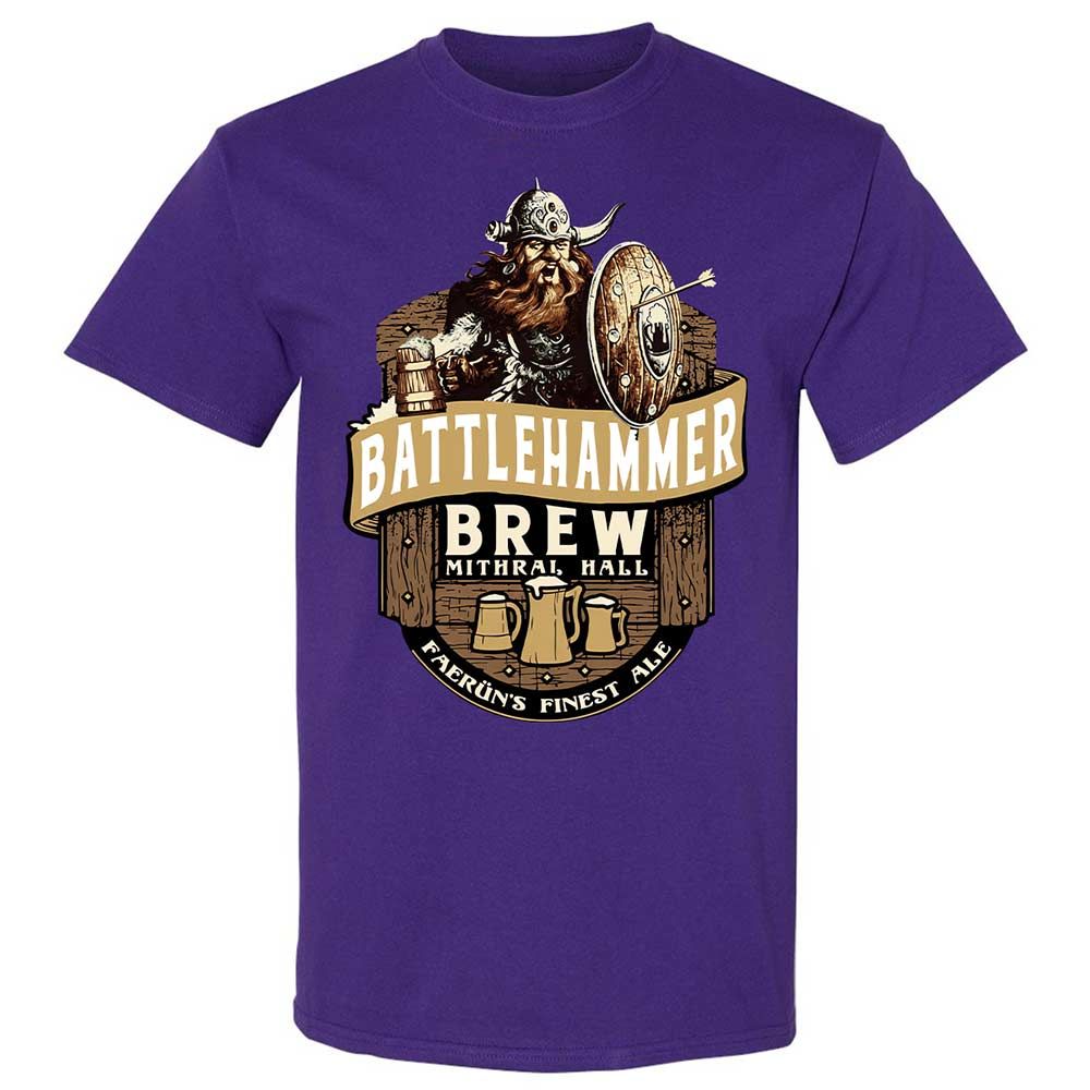 Battlehammer Brew Classic Unisex T-Shirt - Purple - 12