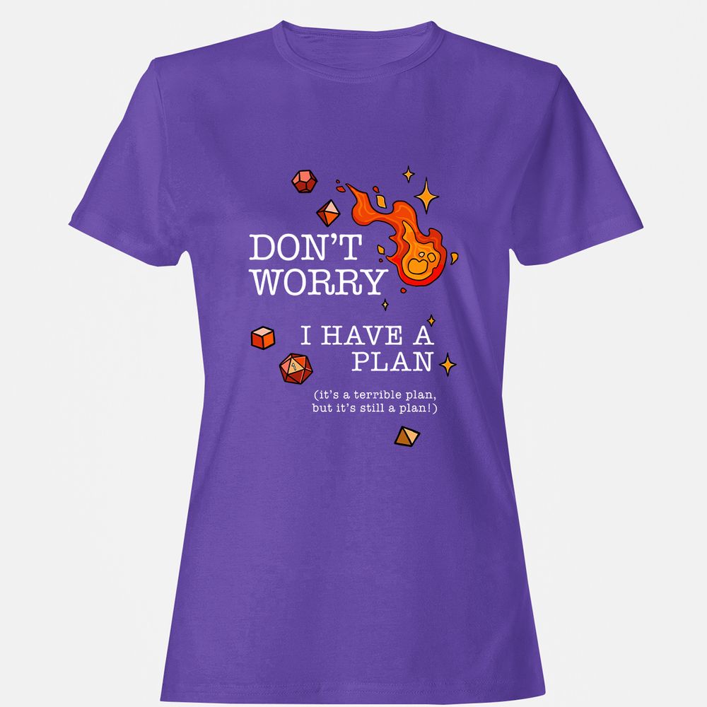 Don’t Worry I Have a Plan - Purple - 12