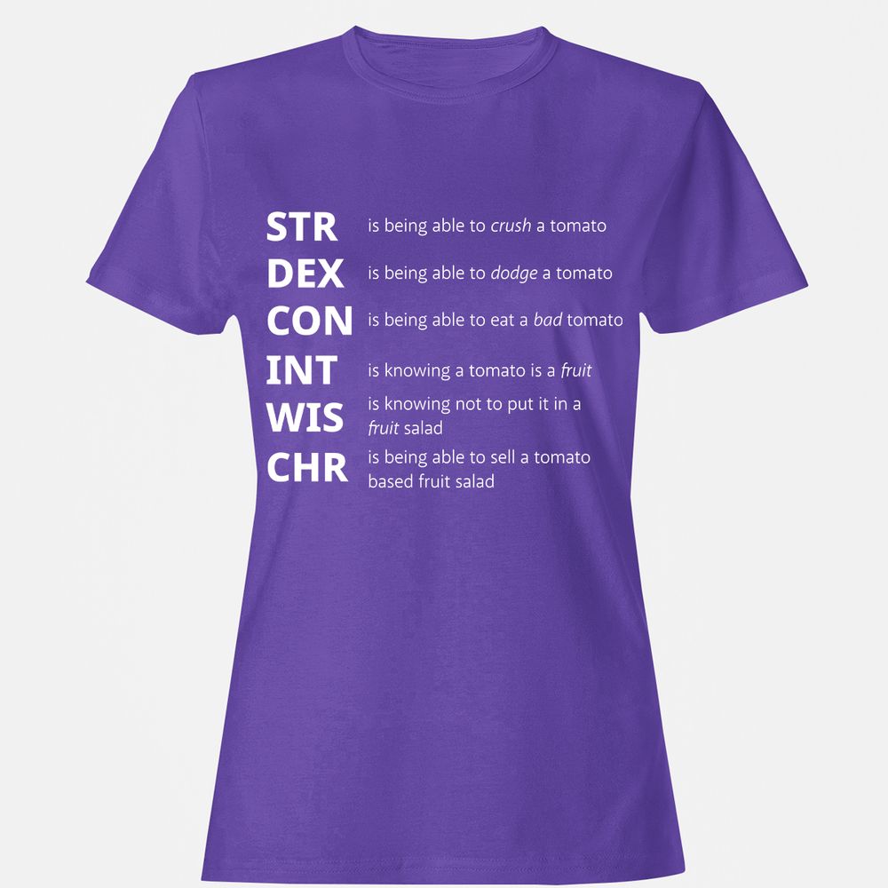 Tomato Stats – RPG Meme Edition - Purple - 12