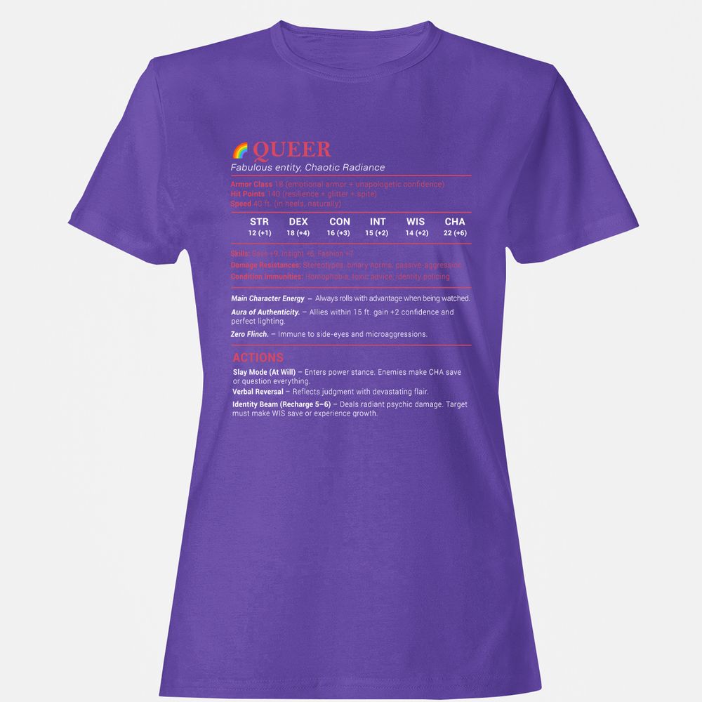 Queer Stats Women's T-Shirt - Purple - 12