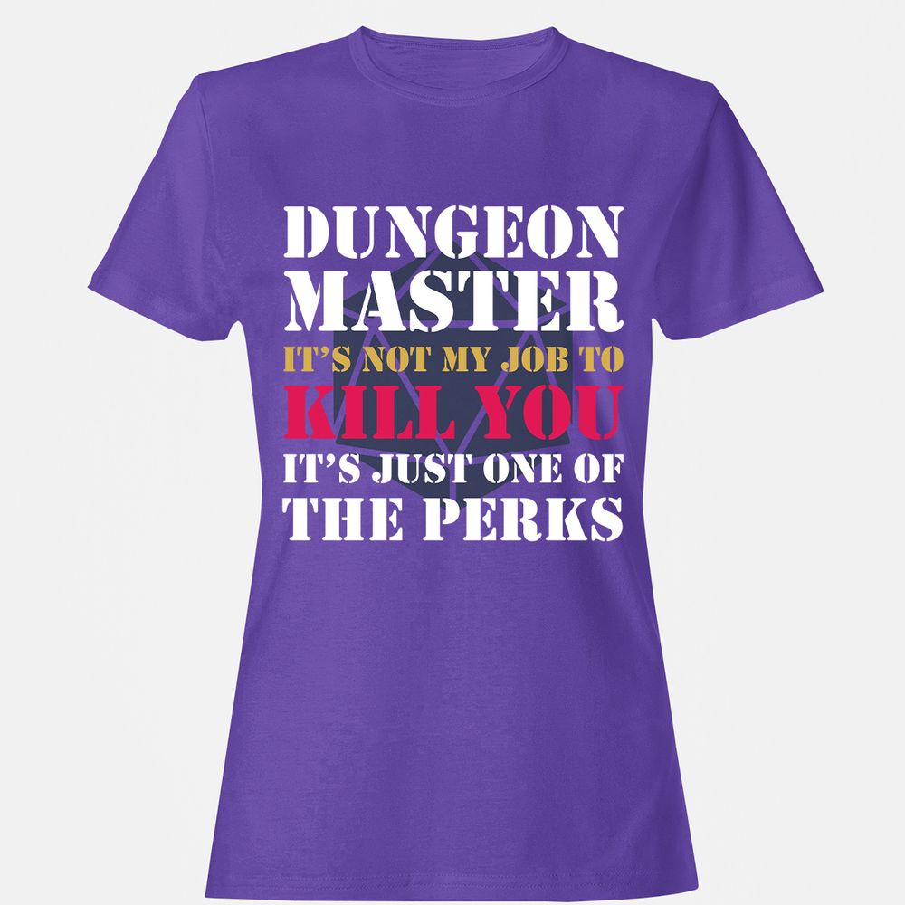 DUNGEON MASTER NOT MY JOB Women's T-Shirt - Purple - 12