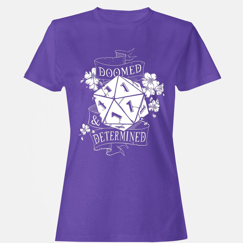 Doomed Determined Women's T-Shirt - Purple - 12
