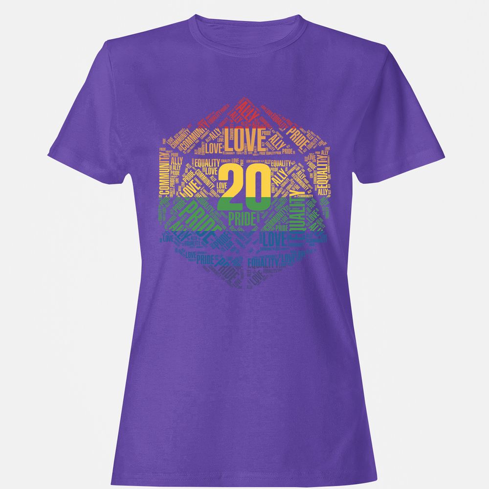D20 Pride Women's T-Shirt - Purple - 12