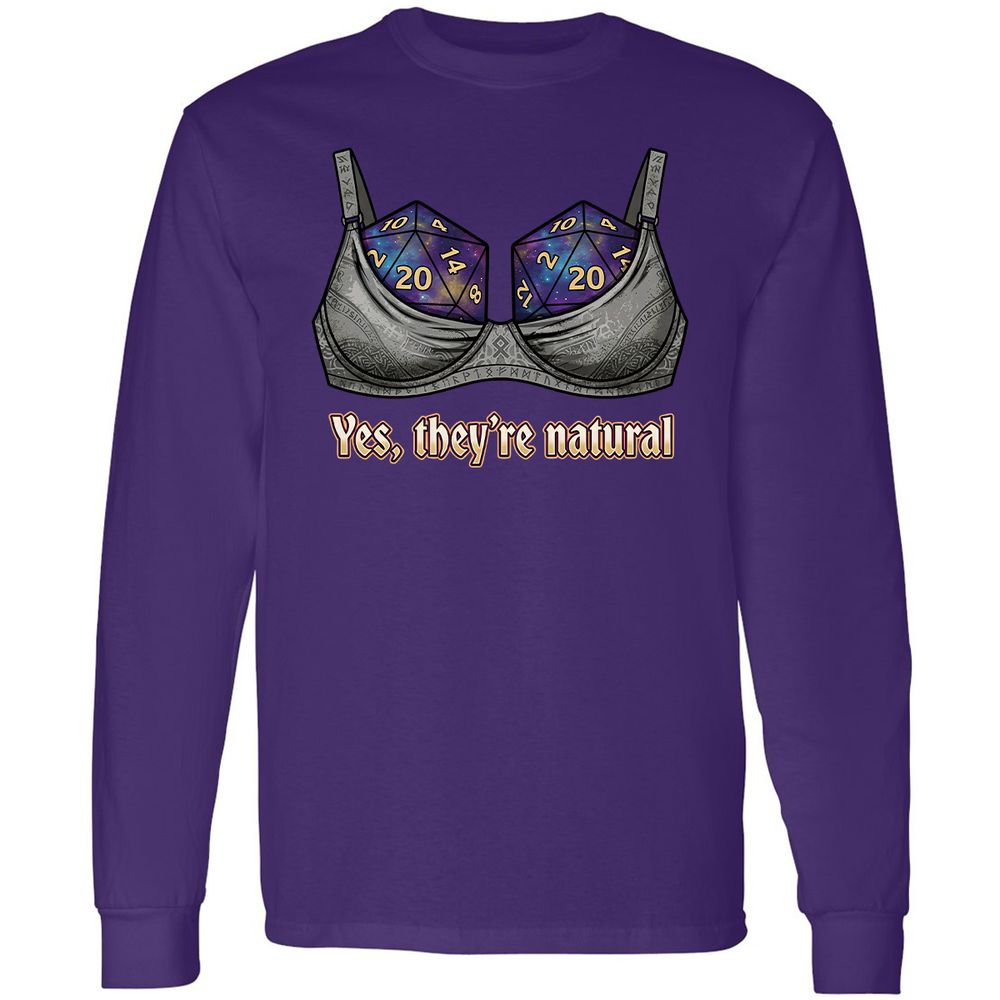 They Are Natural Nat20 Long Sleeve T-Shirt - Purple - 12