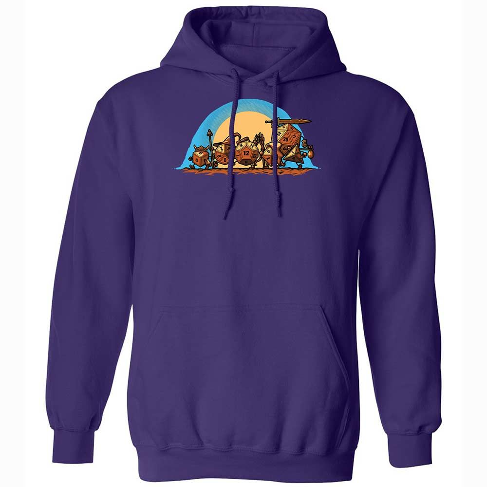 The Fellowship Of The Dice Classic Unisex Hoodie - Purple - 12