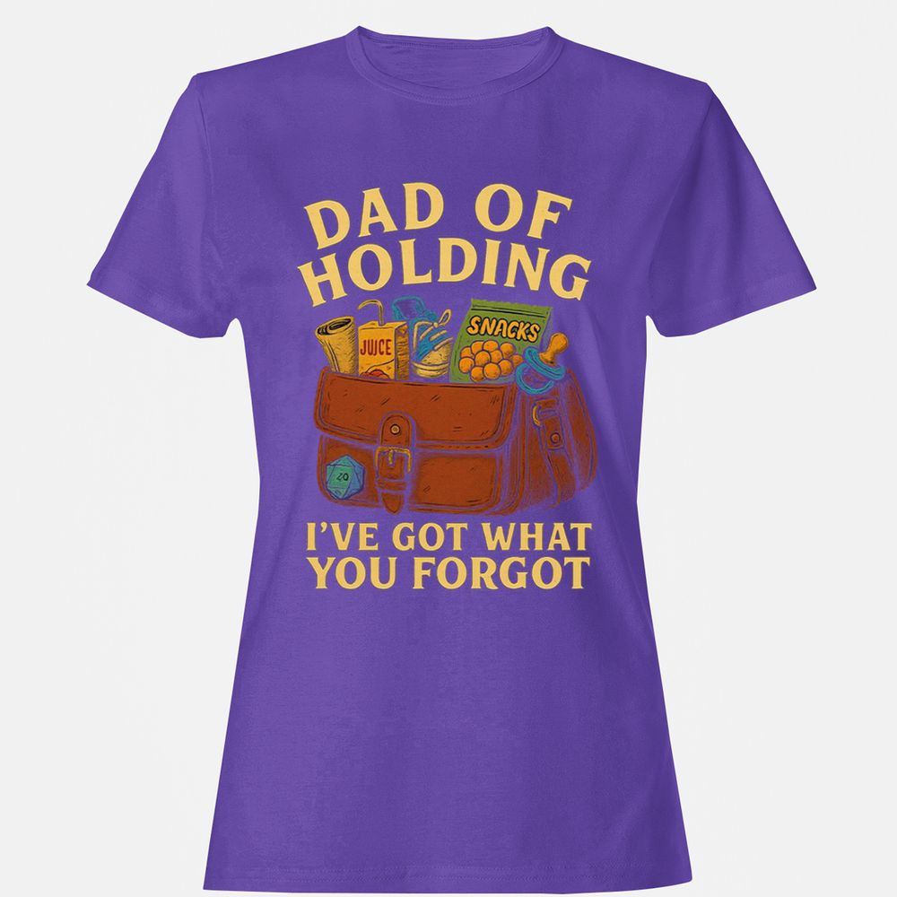 Dad Of Holding Women's T-Shirt - Purple - 12