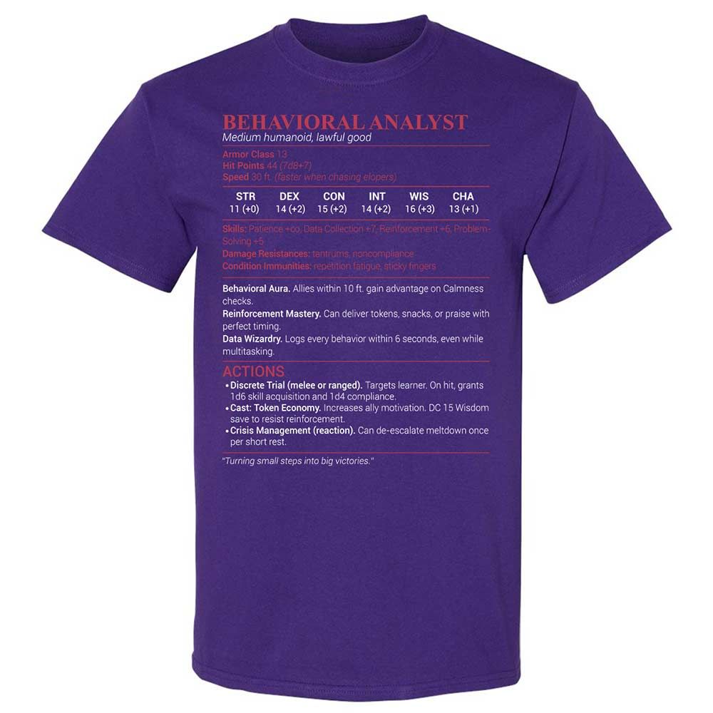 Behavioral Analyst - Purple - 12