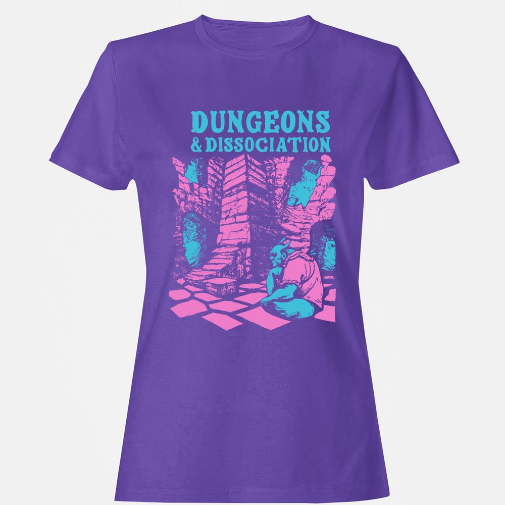 Dungeons And Dissociation Women's T-Shirt - Purple - 12