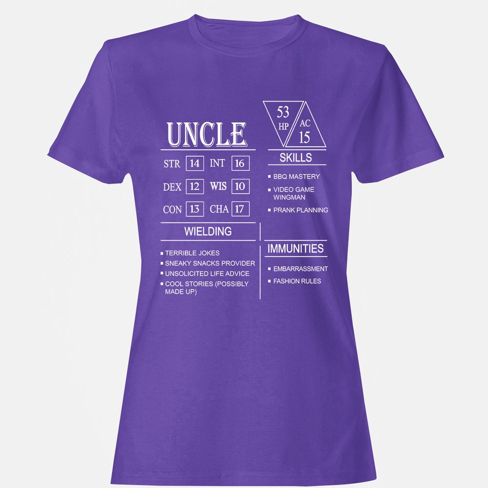 Uncle Stats Women's T-Shirt - Purple - 12