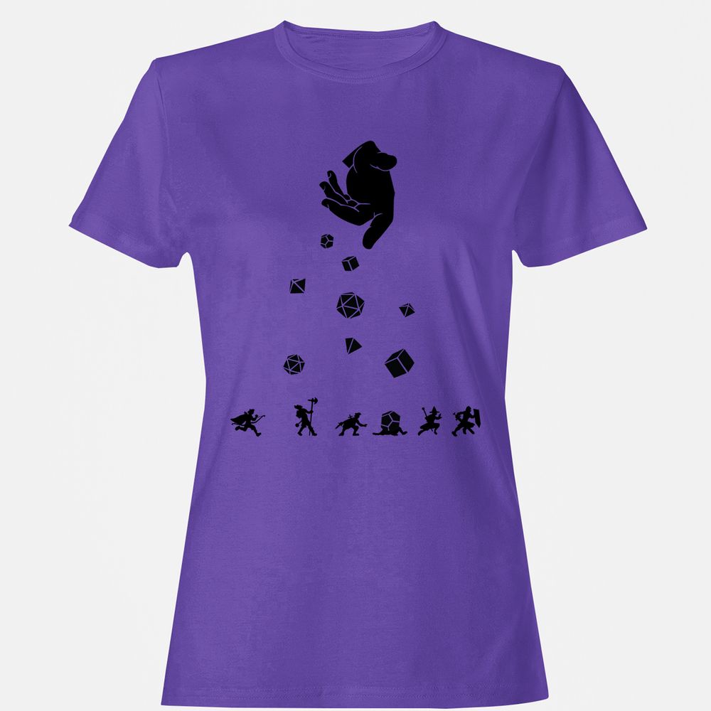 Rocks Fall, Everyone Dice Women's T-Shirt - Purple - 12