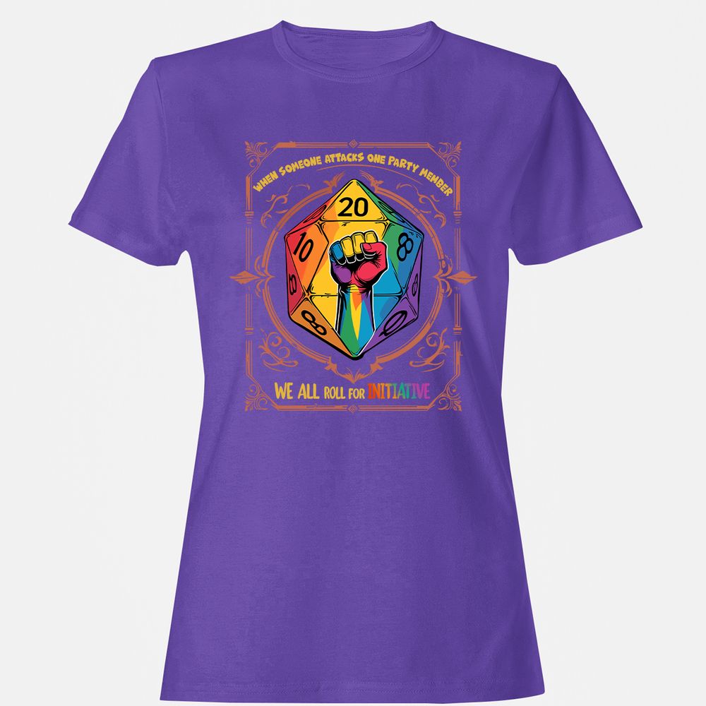 Roll For Initiative Women's T-Shirt - Purple - 12