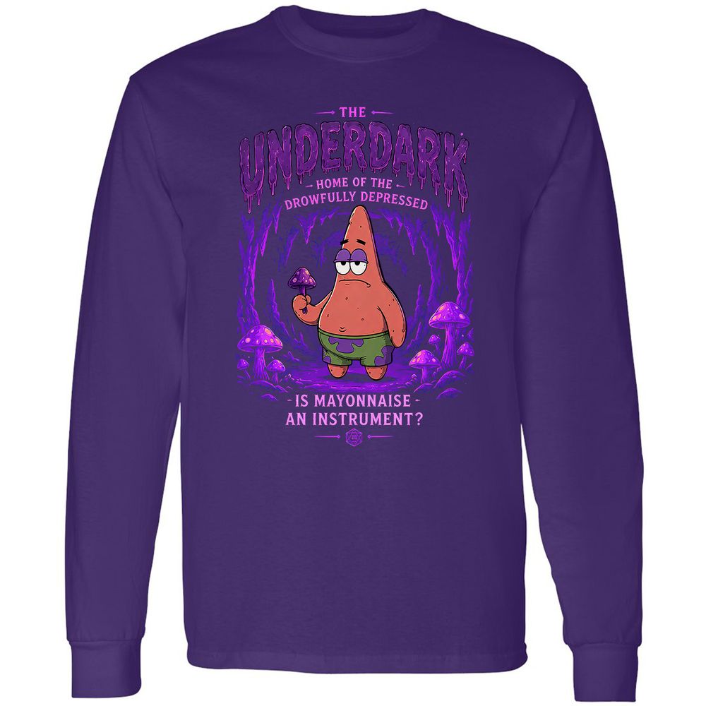 The Underdark Long Sleeve T-Shirt - Purple - 12