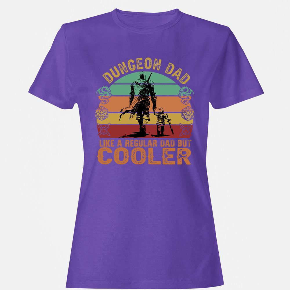Dungeon Dad Like A Regular Dad Women's T-Shirt - Purple - 12