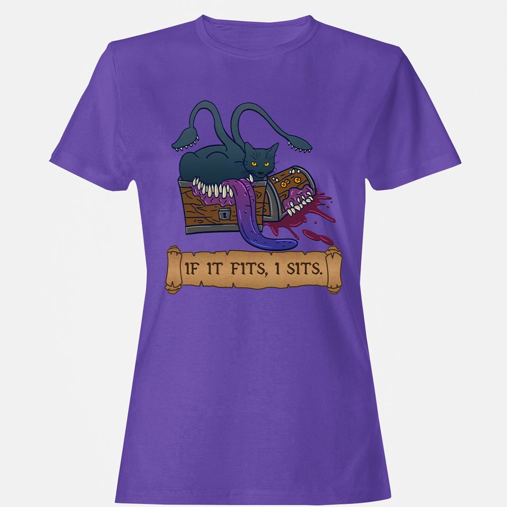 If It Fits I Sits Women's T-Shirt - Purple - 12