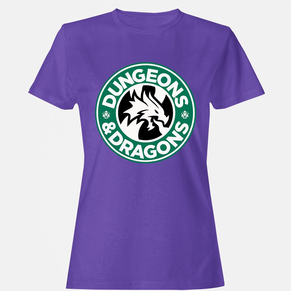 D&D Coffee Women's T-Shirt - Purple - 12