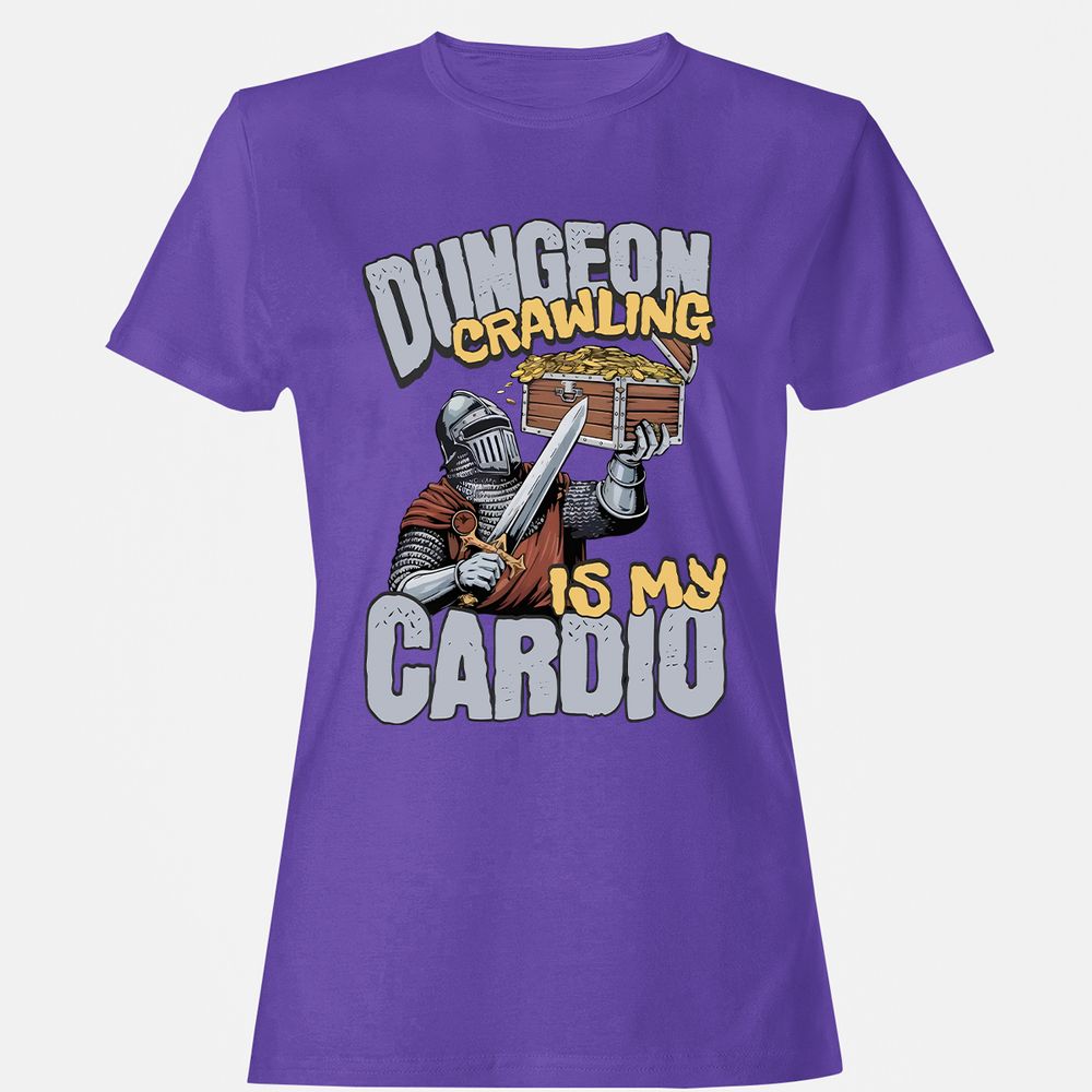 Dungeon Crawling Is My Cardio Women's T-Shirt - Purple - 12
