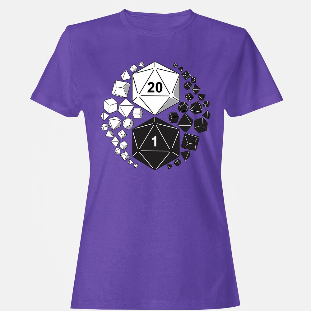 Gaming Yin Yang Women's T-Shirt - Purple - 12