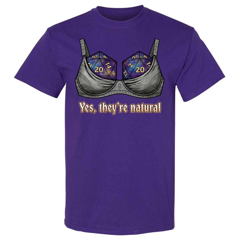 They Are Natural Nat20 Classic Unisex T-Shirt - Purple - 12