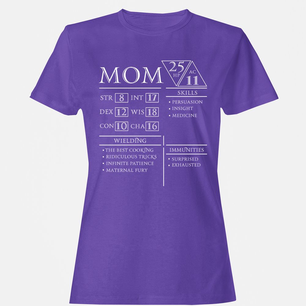 Mom Stats - Purple - 12