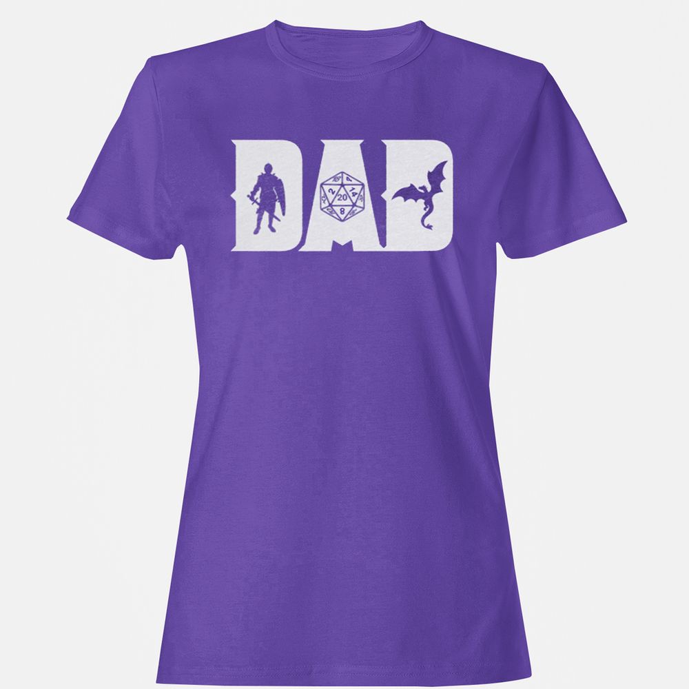 Dad Fathers Day Women's T-Shirt - Purple - 12