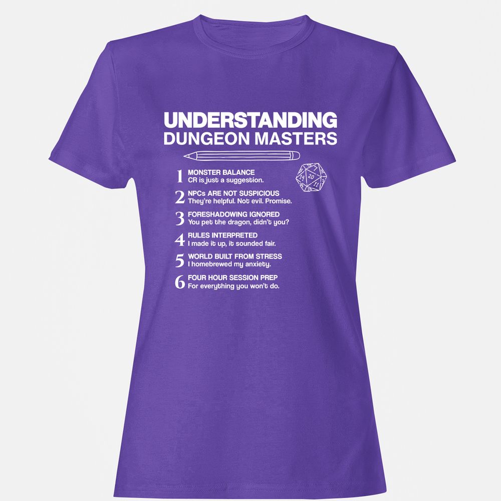 Understanding Dungeon Masters Women's T-Shirt - Purple - 12