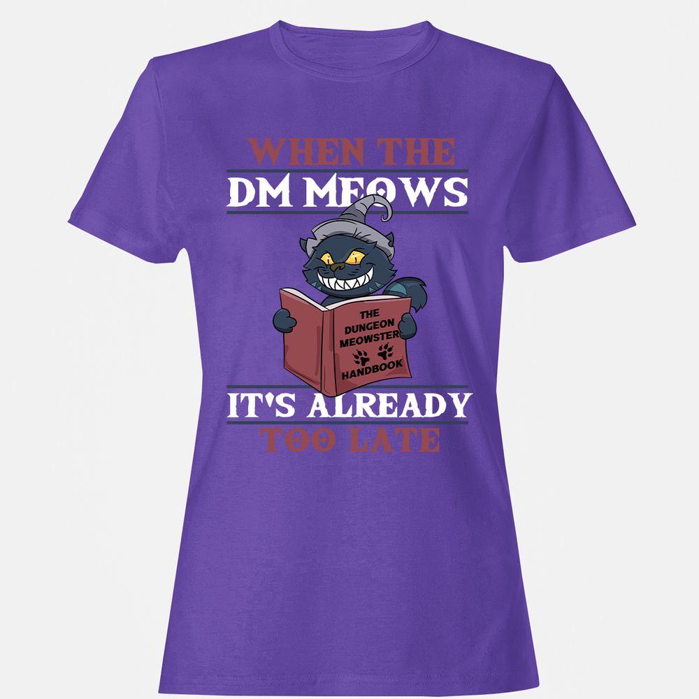When The DM Meow Women's T-Shirt - Purple - 12