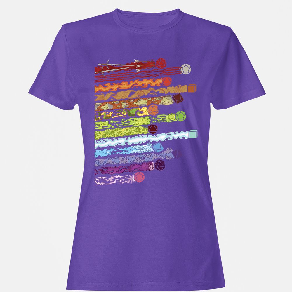 Damage Dices Women's T-Shirt - Purple - 12