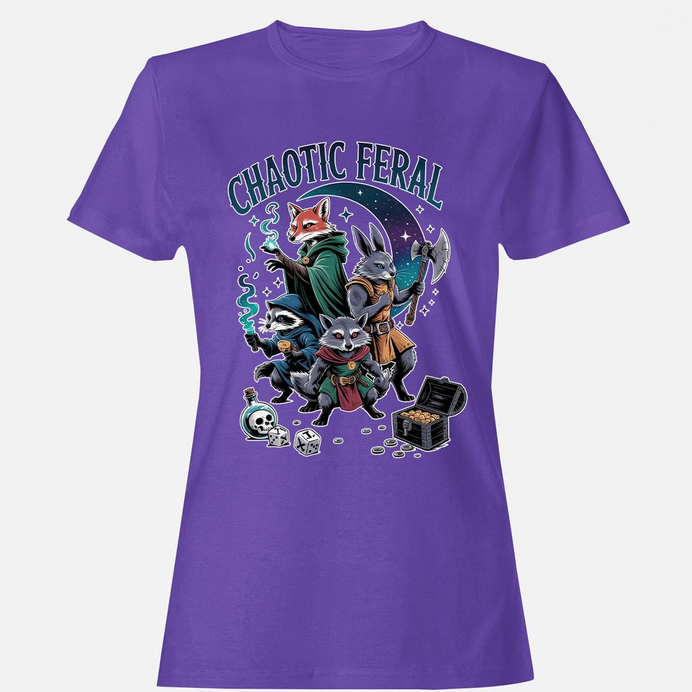 Chaotic Feral Women's T-Shirt - Purple - 12