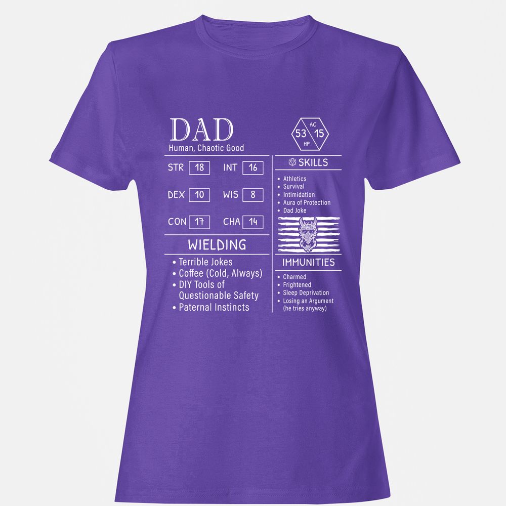 Dad Stats New - Purple - 12