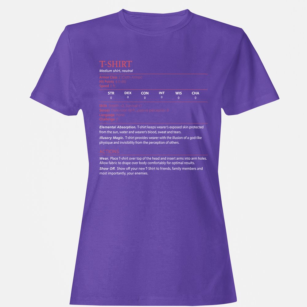 T-Shirt Women's T-Shirt - Purple - 12
