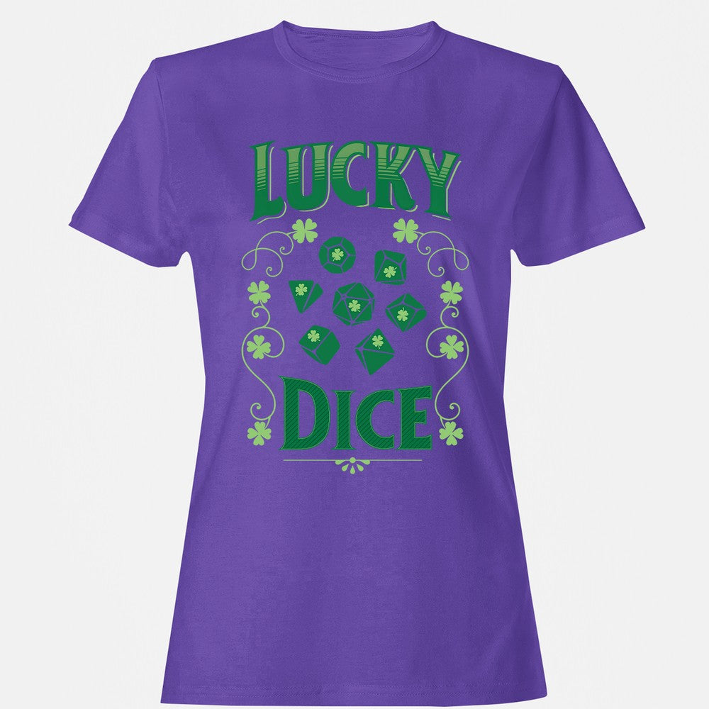 Lucky Dice Women's T-Shirt - Purple - 12