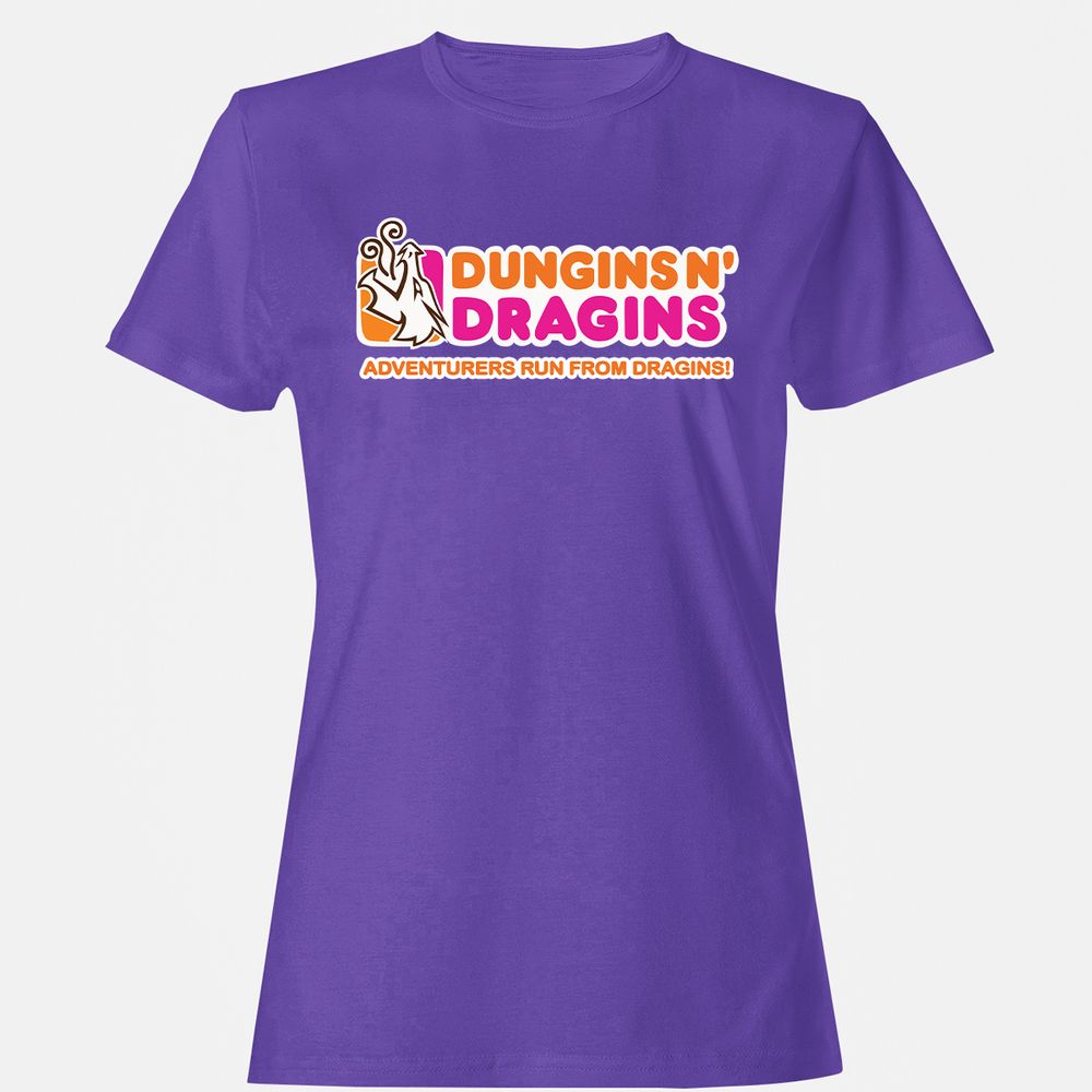 Dungins & Dragins Women's T-Shirt - Purple - 12